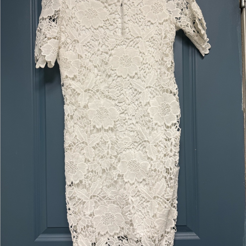 New w/tags Women size M White lace dress from the NY Collection brand.